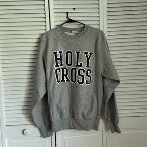 Vintage Grey Holy Cross Pro Weave sweatshirt